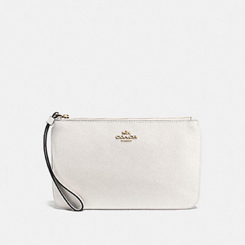 Large Wristlet in Crossgrain leather